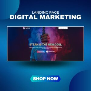 vape landing page template featured image